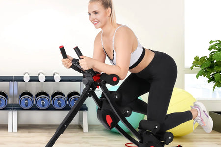 Máquina Fitness Abs, 4 Niveles De Resistencia Ajustables Equipo De Entrenamiento Abs Para Gimnasio En Casa, Entrenador Abs Ajustable En Altura, Equipo De Fitness Plegable. Capacidad De Peso De 440 Libras