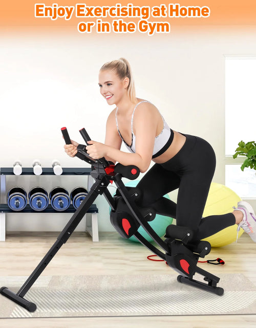Load image into Gallery viewer, Máquina Fitness Abs, 4 Niveles De Resistencia Ajustables Equipo De Entrenamiento Abs Para Gimnasio En Casa, Entrenador Abs Ajustable En Altura, Equipo De Fitness Plegable. Capacidad De Peso De 440 Libras
