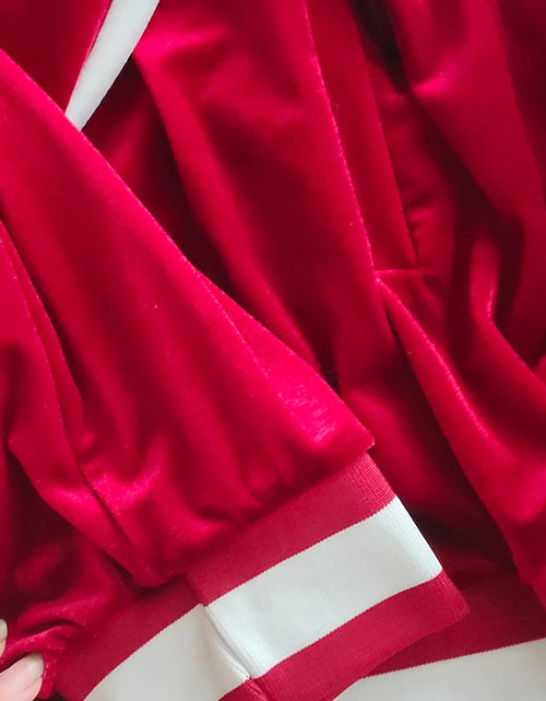 Load image into Gallery viewer, Conjunto Deportivo De Terciopelo Para Hombre, Conjunto Deportivo De Terciopelo Para Hombre 2023 2 Piezas Chaqueta De Invierno Cálida Con Zíper Completa Pantalones Deportivos Ropa Deportiva Conjunto Deportivo
