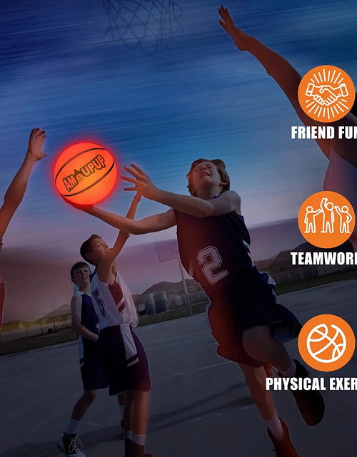 Load image into Gallery viewer, Brillan En La Oscuridad Regalos Deportivos De Baloncesto Iluminan Cosas Geniales De Baloncesto Led Con Luces Led Y Baterías Preinstaladas: Regalos Para Niños Buenas Ideas De Regalos Para Adolescentes, Niños Y Niñas
