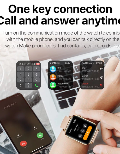 Load image into Gallery viewer, Relojes Inteligentes Para Hombre/Mujeres (Responder/Hacer Llamadas), Reloj Deportivo De Moda, Rosa
