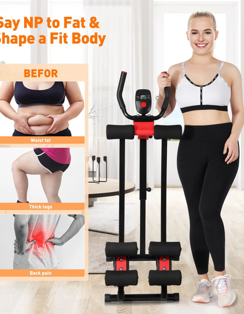 Load image into Gallery viewer, Máquina Fitness Abs, 4 Niveles De Resistencia Ajustables Equipo De Entrenamiento Abs Para Gimnasio En Casa, Entrenador Abs Ajustable En Altura, Equipo De Fitness Plegable. Capacidad De Peso De 440 Libras
