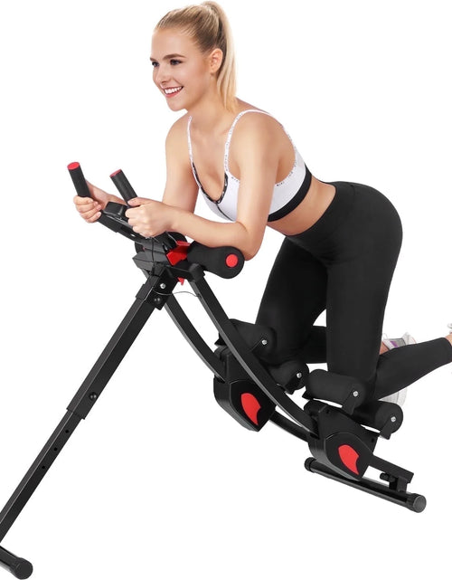 Load image into Gallery viewer, Máquina Fitness Abs, 4 Niveles De Resistencia Ajustables Equipo De Entrenamiento Abs Para Gimnasio En Casa, Entrenador Abs Ajustable En Altura, Equipo De Fitness Plegable. Capacidad De Peso De 440 Libras
