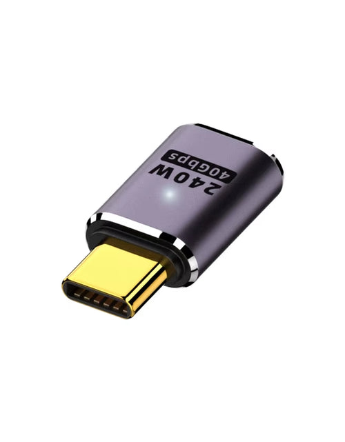 Load image into Gallery viewer, USB 4.0 PD 240W 8K 60Hz Charger Connector for Macbook 40Gbps High Speed USB C OTG U-Shape Straight Angle Male to Female Adapter
