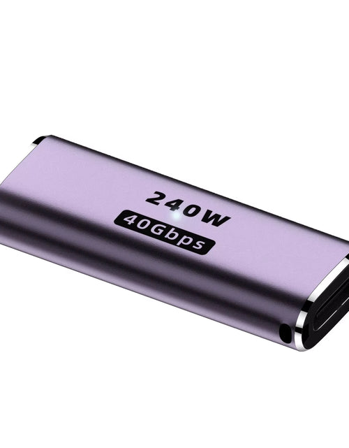 Load image into Gallery viewer, USB 4.0 PD 240W 8K 60Hz Charger Connector for Macbook 40Gbps High Speed USB C OTG U-Shape Straight Angle Male to Female Adapter
