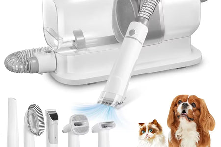 Dog Grooming Vacuum & Pet Grooming Kit with 2.3L Capacity Larger Pet Hair Dust Cup Dog Brush Vacuum for Pet Hair Vacuum Cleaner