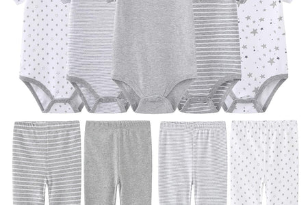 Newborn Baby Clothes Set Onesies Short Sleeve Baby Boy Pants Baby Girl Bodysuits Baby Layette Sets