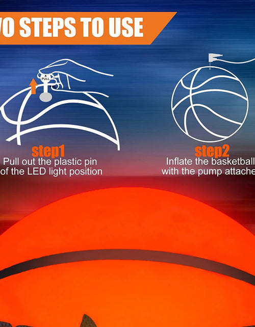Load image into Gallery viewer, Brillan En La Oscuridad Regalos Deportivos De Baloncesto Iluminan Cosas Geniales De Baloncesto Led Con Luces Led Y Baterías Preinstaladas: Regalos Para Niños Buenas Ideas De Regalos Para Adolescentes, Niños Y Niñas

