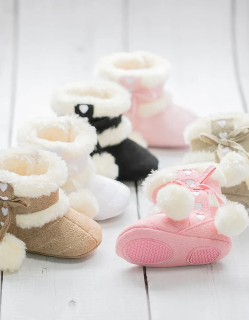 Load image into Gallery viewer, Botas Cálidas De Nieve Para Bebés Niñas Y Niños, Botitas De Invierno Para Infantes, Zapatos Sin Cordones Para Recién Nacidos De 3-18 Meses
