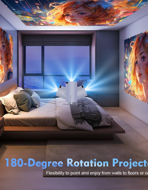 Load image into Gallery viewer, Mini HY300 Projector with Android 12 2GB RAM 16GB ROM WIFI 6, Max 4K, Bluetooth Video Projectors
