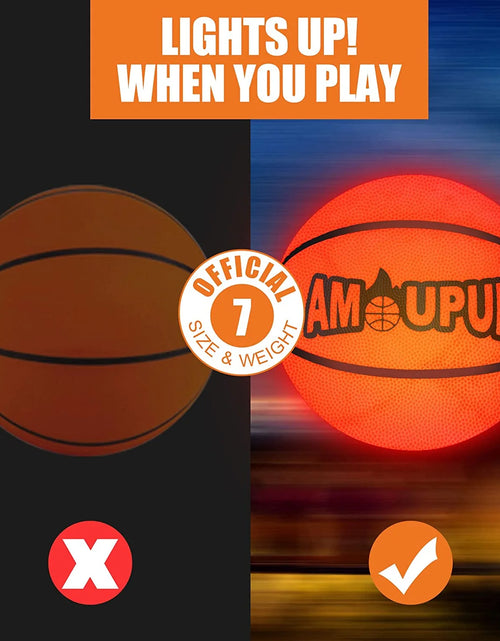 Load image into Gallery viewer, Brillan En La Oscuridad Regalos Deportivos De Baloncesto Iluminan Cosas Geniales De Baloncesto Led Con Luces Led Y Baterías Preinstaladas: Regalos Para Niños Buenas Ideas De Regalos Para Adolescentes, Niños Y Niñas

