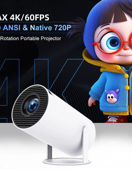 Load image into Gallery viewer, Mini HY300 Projector with Android 12 2GB RAM 16GB ROM WIFI 6, Max 4K, Bluetooth Video Projectors
