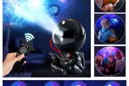 Astronaut Galaxy Projector, 8 Nebula Effects Galaxy Star Projector with Smare Remote Control, 360° Rotation Night Light for Valentines Day Gift/Birthday Gifts for Family, Friends
