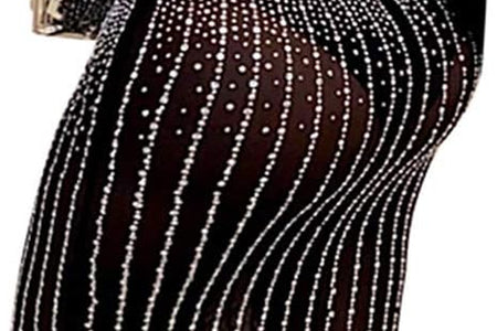 Women Long Sleeve Birthday Dresses Sexy Hot Diamond Process Sexy Dress Party Club Night Dress