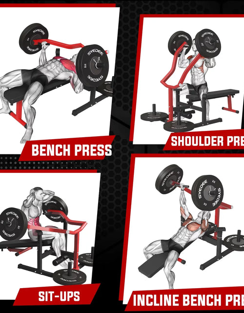 Load image into Gallery viewer, Máquina De Prensa De Pecho, Capacidad De 1250 Lbs Con Brazos Convergentes Independientes, Banco De Fitness Ajustable De Inclinación Plana Para Gimnasio En Casa
