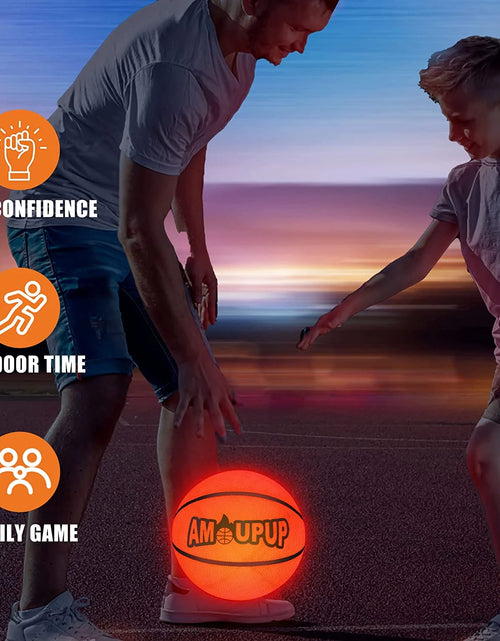 Load image into Gallery viewer, Brillan En La Oscuridad Regalos Deportivos De Baloncesto Iluminan Cosas Geniales De Baloncesto Led Con Luces Led Y Baterías Preinstaladas: Regalos Para Niños Buenas Ideas De Regalos Para Adolescentes, Niños Y Niñas
