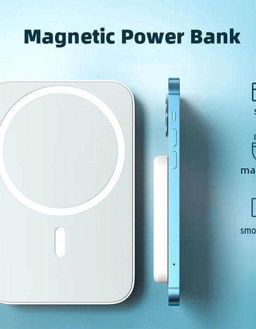 Load image into Gallery viewer, Wireless Portable Charger Mini Magnetic 5000Mah/10,000Mah Mobile Power for Iphone 15/14/13/12/Mini/Pro/Pro M Ax-Gray
