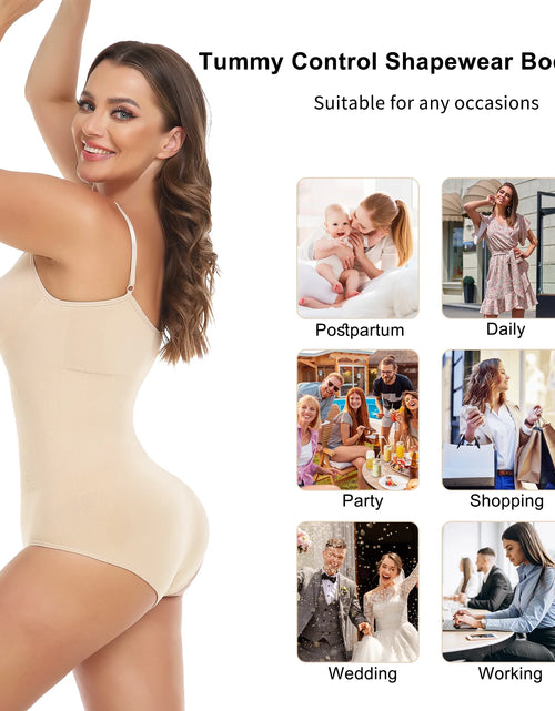 Load image into Gallery viewer, Shapewear Bodysuit for Women Tummy Control Body Shaper Snatched High Waist Body Suit

