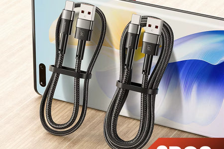 2PCS 3A USB Type C Cable for Realme Xiaomi Samsung Fast Charging Wire USB C Charger Data Cord for Ipad Samsung Poco 1M 2M