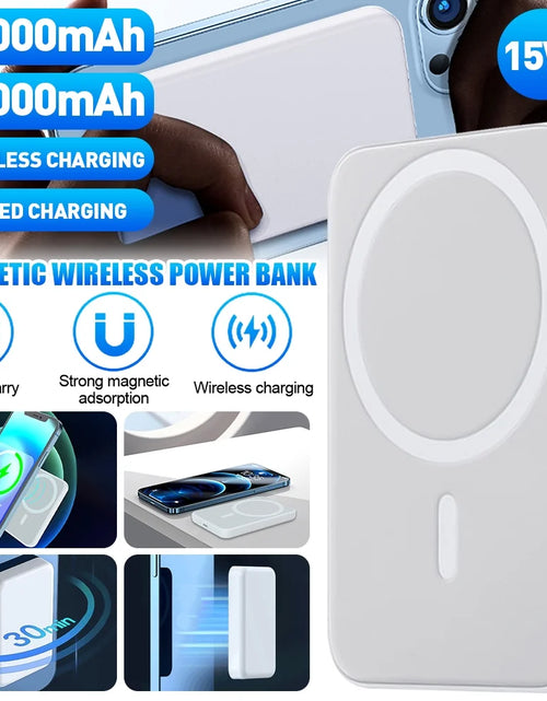 Load image into Gallery viewer, Wireless Portable Charger Mini Magnetic 5000Mah/10,000Mah Mobile Power for Iphone 15/14/13/12/Mini/Pro/Pro M Ax-Gray
