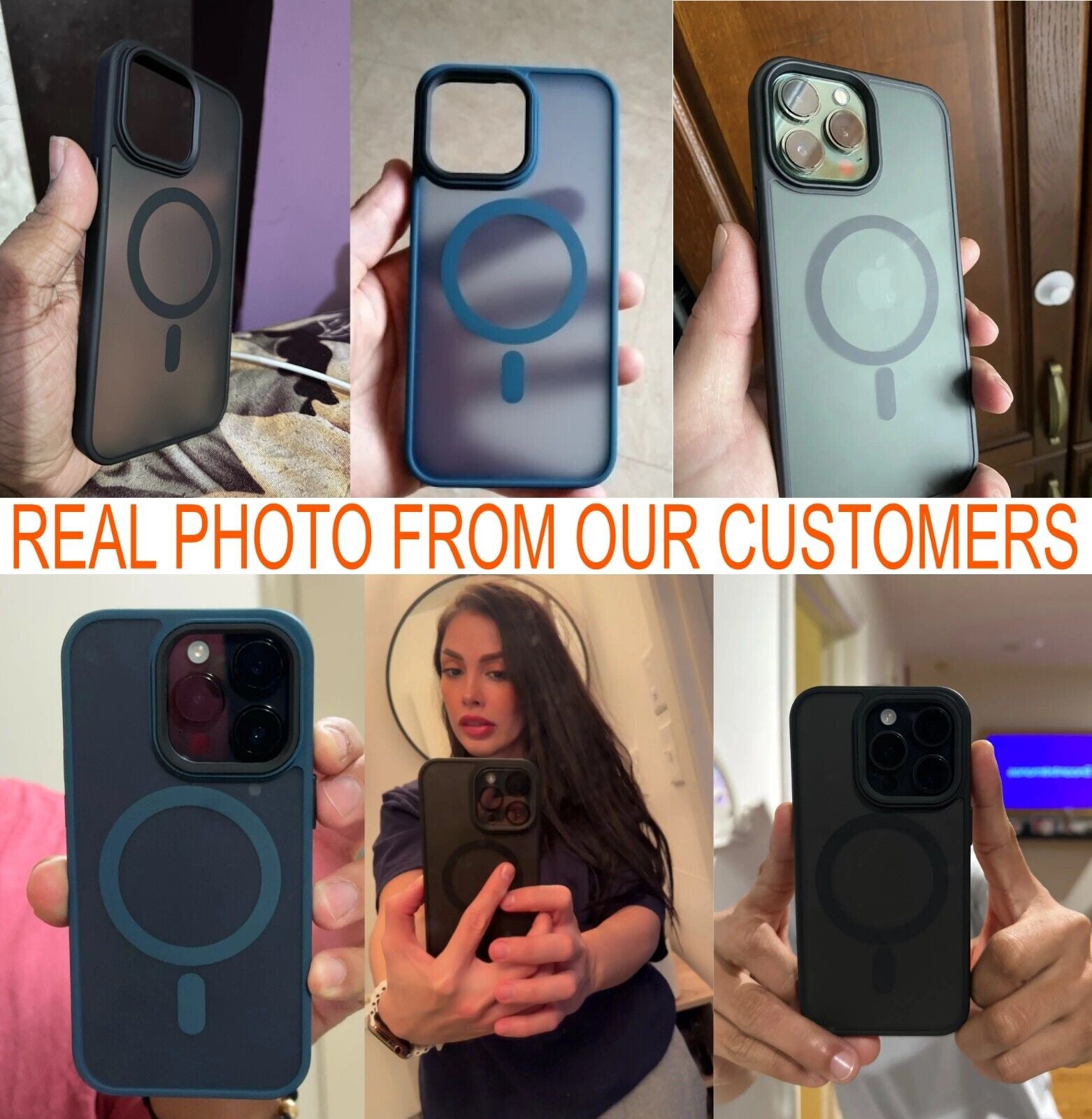 For Iphone 17 16 15 14 13 12 Pro Max Air Frost Case Mag Safe Shockproof Cover