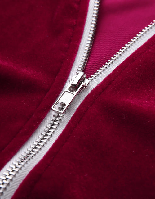 Load image into Gallery viewer, Conjunto Deportivo De Terciopelo Para Hombre, Conjunto Deportivo De Terciopelo Para Hombre 2023 2 Piezas Chaqueta De Invierno Cálida Con Zíper Completa Pantalones Deportivos Ropa Deportiva Conjunto Deportivo
