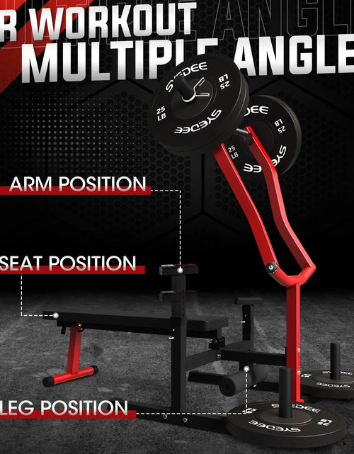 Load image into Gallery viewer, Máquina De Prensa De Pecho, Capacidad De 1250 Lbs Con Brazos Convergentes Independientes, Banco De Fitness Ajustable De Inclinación Plana Para Gimnasio En Casa
