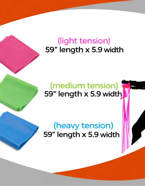 Load image into Gallery viewer, Resistance Bands Physical Therapy Exercise Bands Set of 3 Workout Bands by
