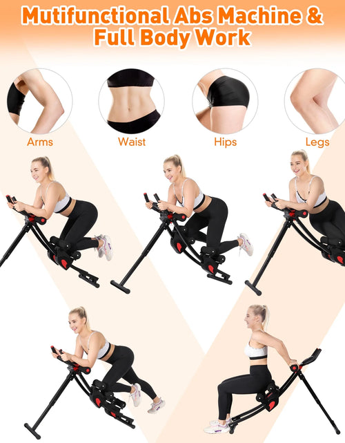 Load image into Gallery viewer, Máquina Fitness Abs, 4 Niveles De Resistencia Ajustables Equipo De Entrenamiento Abs Para Gimnasio En Casa, Entrenador Abs Ajustable En Altura, Equipo De Fitness Plegable. Capacidad De Peso De 440 Libras
